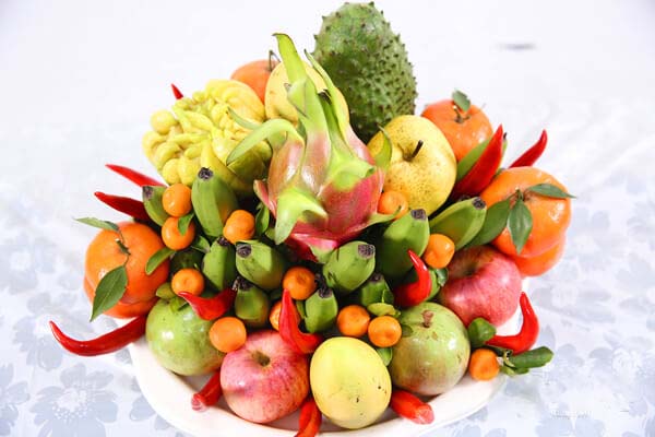  Mâm ngũ quả miền Trung có sự giao thoa giữa hai miền Nam - Bắc.