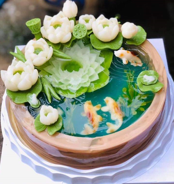Chiếc bánh rau câu 4D đẹp mắt, thơm ngon cực dễ làm từ bột rau câu Vũ Minh SoviAgar