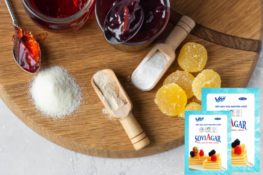 Thay Gelatine bằng bột rau câu Vũ Minh SoviAgar