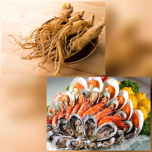 Nhóm thực phẩm kỵ nhau số 13 - Nhân sâm và hải sản