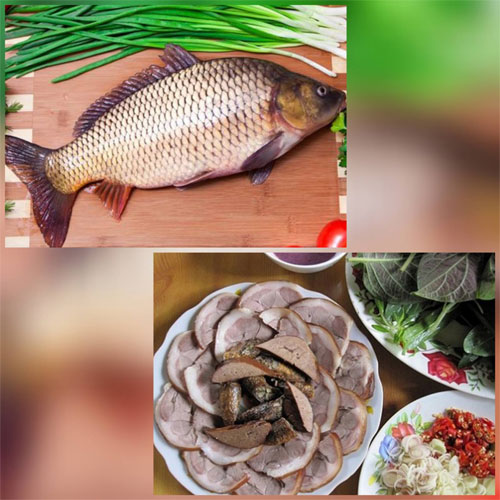 Nhóm thực phẩm kỵ nhau số 7 - Cá chép và thịt cầy