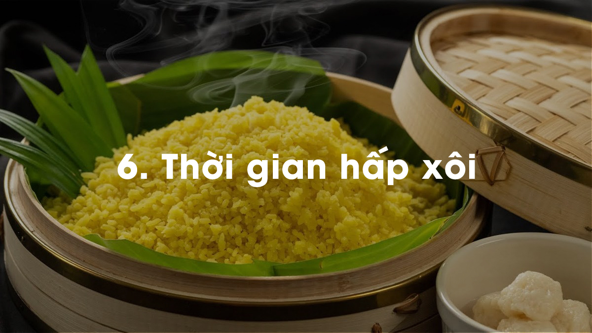 Thời gian hấp xôi