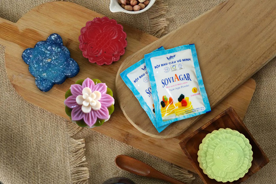 Cách định hình vào khuôn bánh trung thu rau câu
