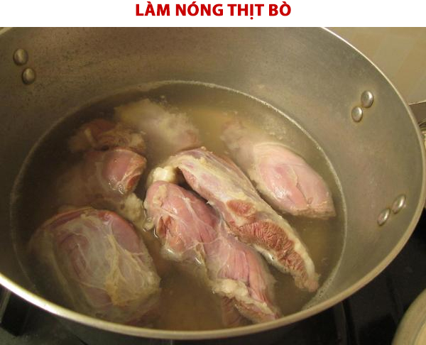 Cách khử mùi thịt bò bằng cách làm nóng