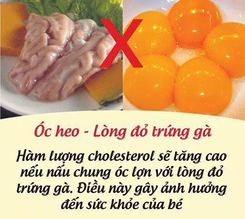 Óc heo - Lòng đỏ trứng gà