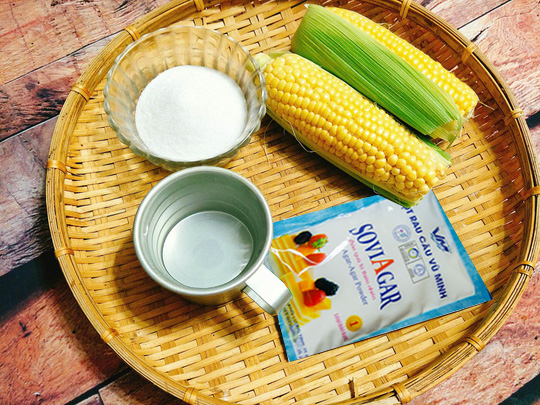 Nguyên liệu làm rau câu bắp độc đáo, ngon miệng- Agar Việt Nam Vũ Minh