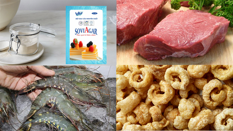 Nguyên liệu làm bánh bèo chén nhân tôm thịt thơm ngon,hấp dẫn- Agar Việt Nam Vũ Minh
