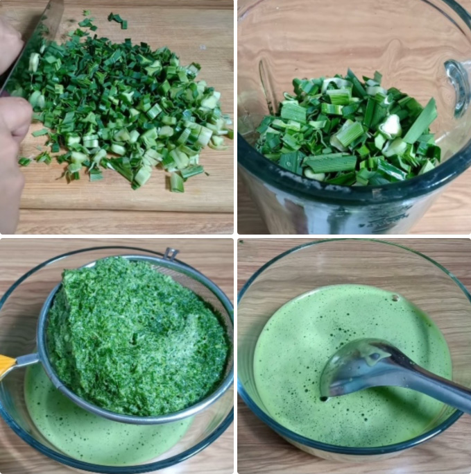 Xay nước cốt lá dứa