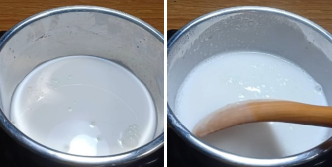 Nấu nước cốt dừa