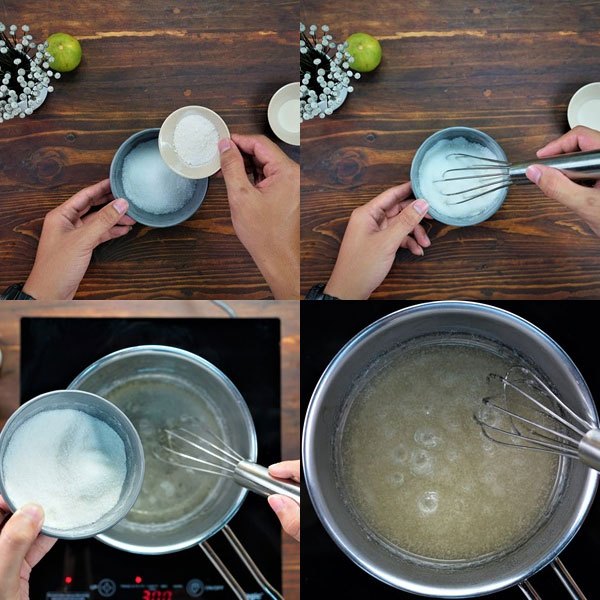 Bước nấu rau câu làm trân châu trắng từ bột rau câu Vũ Minh SoviAgar