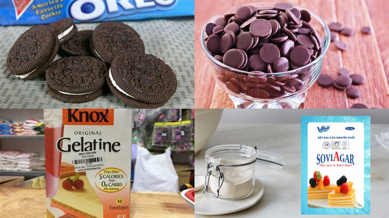 Nguyên liệu làm pudding milo oreo thơm ngon, hấp dẫn- Agar Việt Nam Vũ Minh