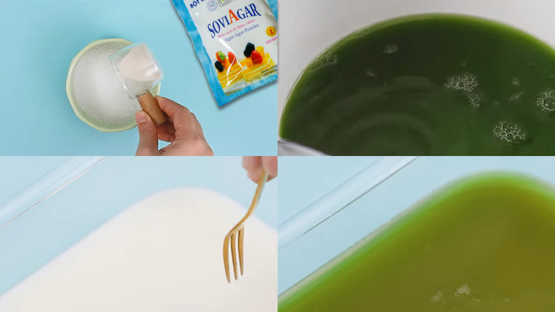 Làm thạch lá dứa