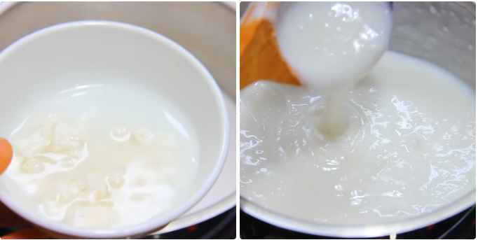 Nấu nước cốt dừa