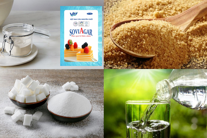 Nguyên liệu làm chè thạch rau câu giọt nước thơm ngon, hấp dẫn- Agar Việt Nam Vũ Minh