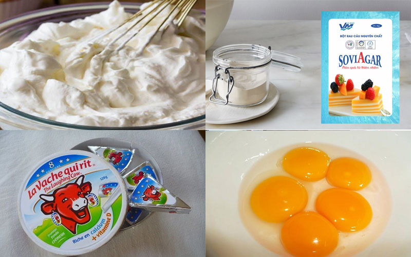 Nguyên liệu làm rau câu flan cheese hấp dẫn với bột rau câu Vũ Minh Soviagar