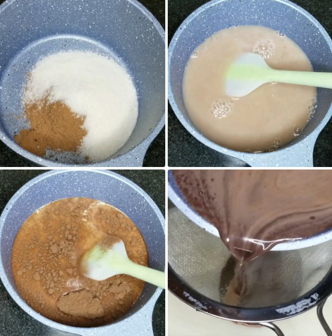 Làm lớp thạch milo