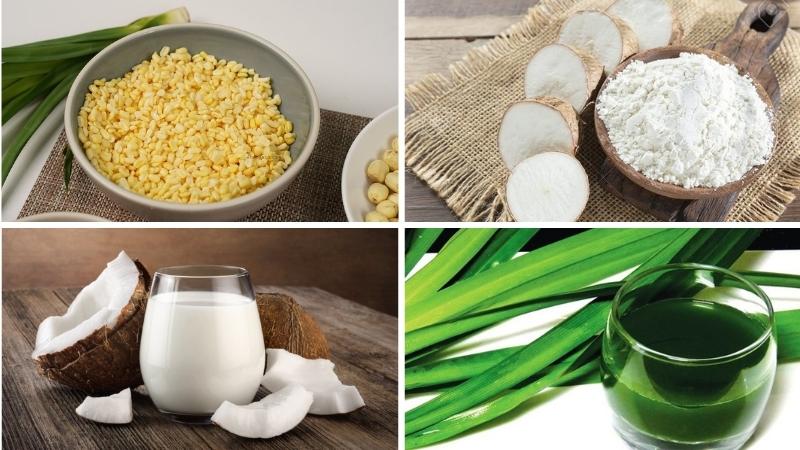 Nguyên liệu làm bánh xu xê truyền thống
