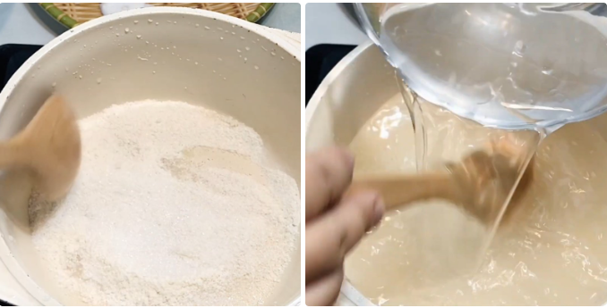 Trộn hỗn hợp thạch