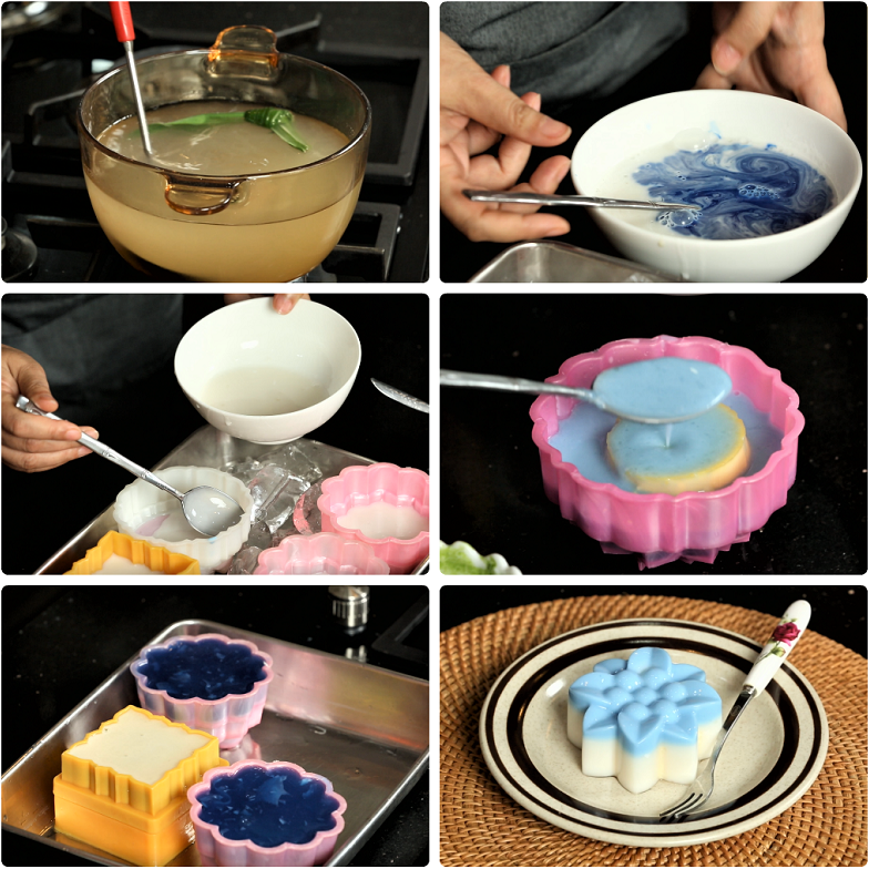 Đổ bánh trung thu rau câu