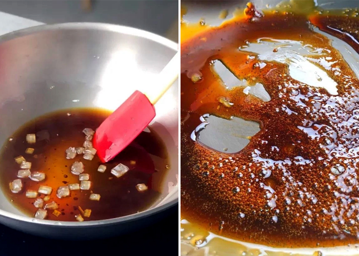Nấu siro đường 