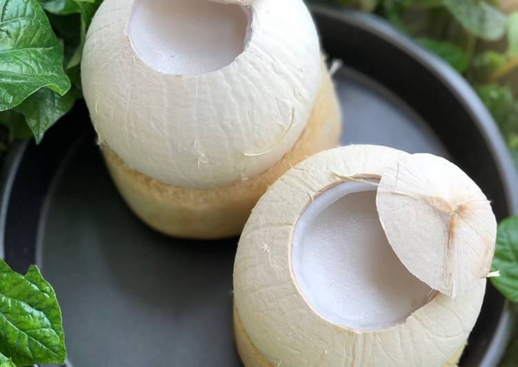 Rau câu dừa nguyên trái mát lạnh từ bột rau câu Vũ Minh Soviagar