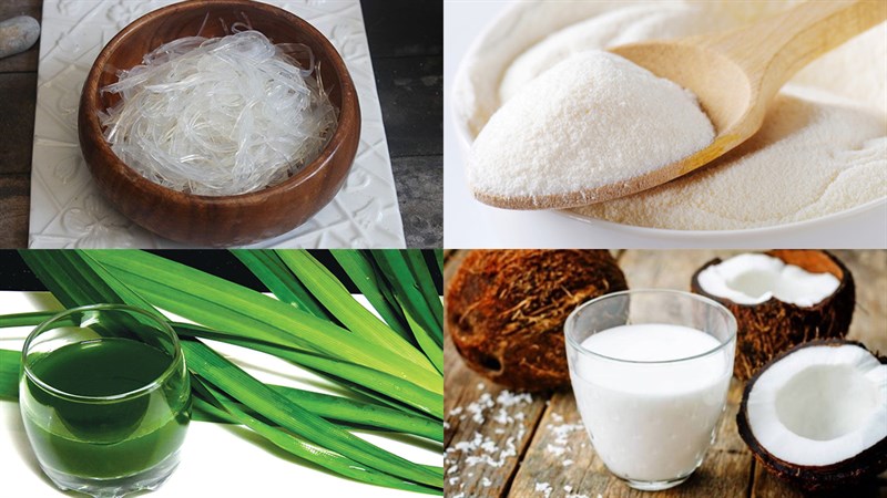 Nguyên liệu làm món rau câu sợi thơm ngon, thanh mát- Agar Việt Nam Vũ Minh