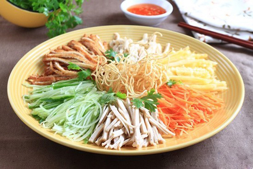 Nguyên liệu để làm món nộm rau câu thơm ngon- Agar Việt Nam Vũ Minh