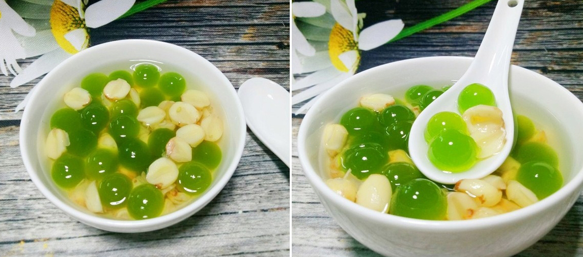 Chè hạt sen rau câu