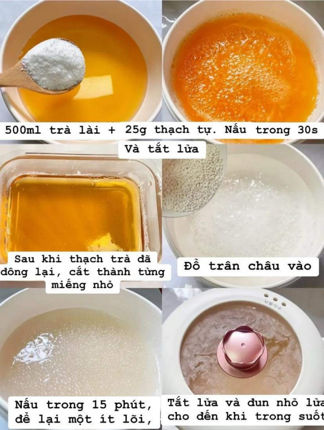 cách làm chè cốt dừa trân châu mix thạch dẻo ngon ngọt mát lạnh
