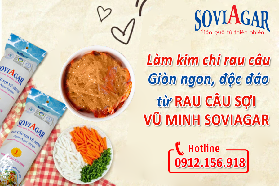 kim chi rau câu thơm ngon