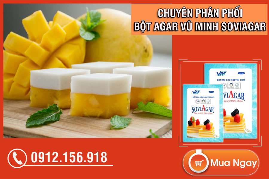 Bột rau câu nguyên chất Vũ Minh Soviagar