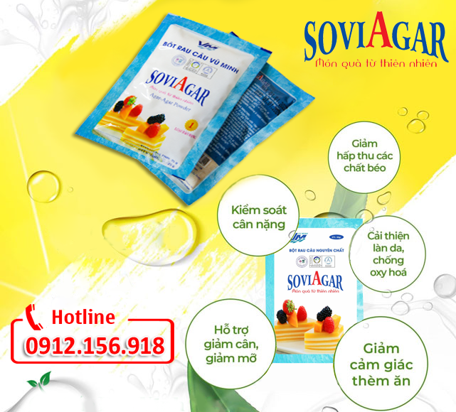 Chọn bột rau câu Vũ Minh SoviAgar cho sản phẩm chất lượng, an toàn
