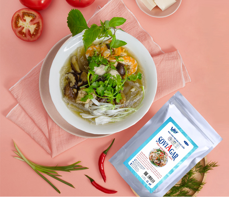 Bữa sáng với Rau câu sợi Vũ Minh Soviagar 
