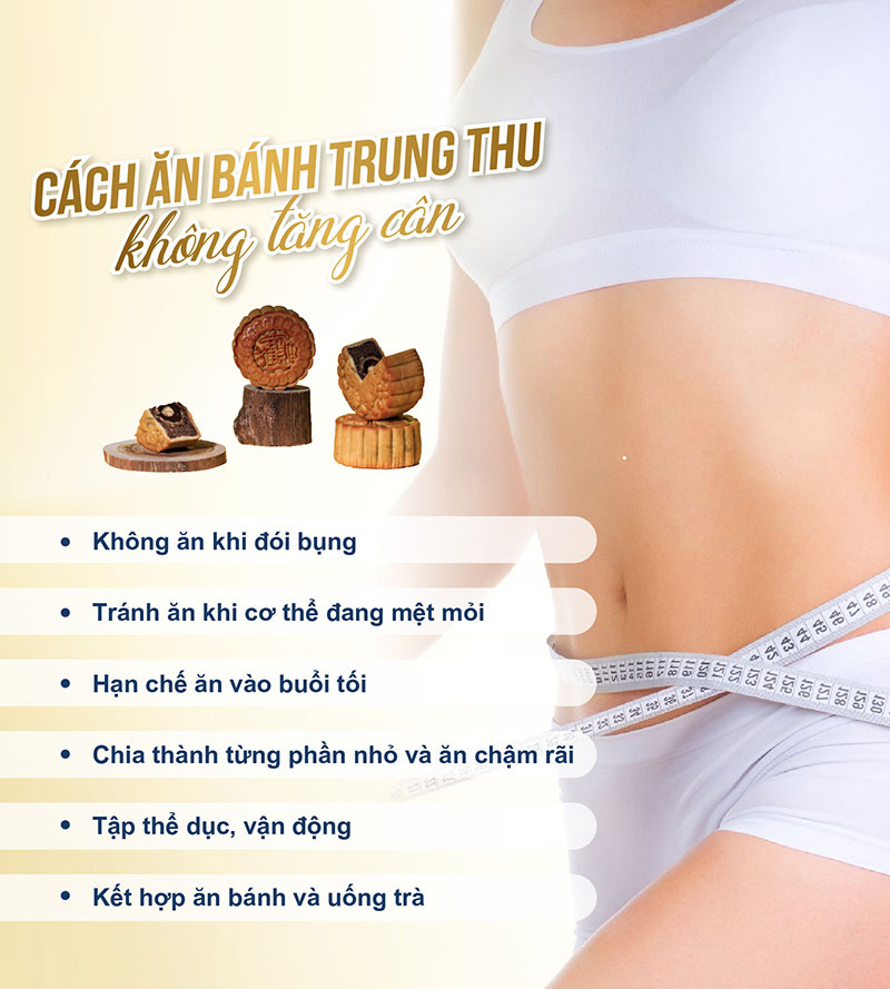 Cách ăn bánh trung thu không tăng cân