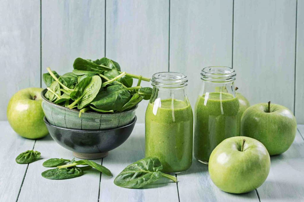 Sinh tố hoặc nước ép rau củ