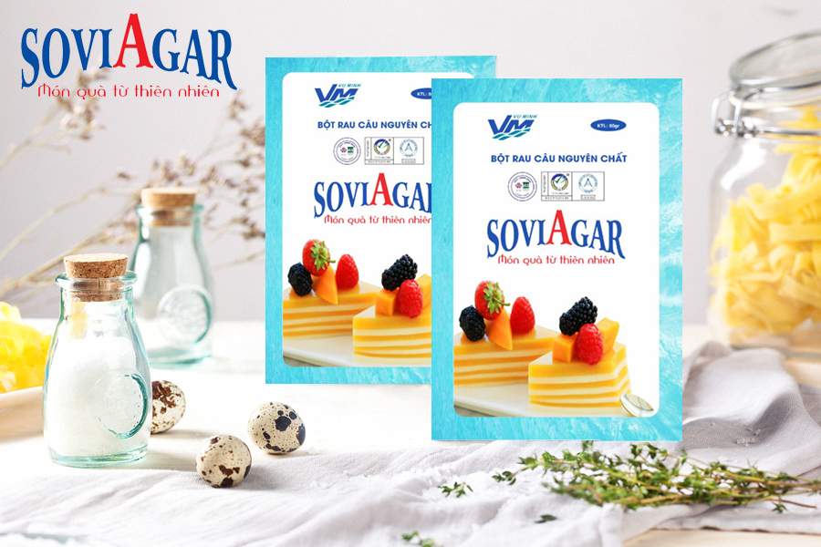 Bột rau câu Vũ Minh SoviAgar, nguyên liệu không thể thiếu trong thực đơn giảm cân của chị em