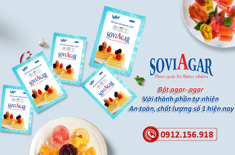 Thương hiệu bột rau câu giòn uy tín, chất lượng hàng đầu hiện nay- Agar Việt Nam Vũ Minh