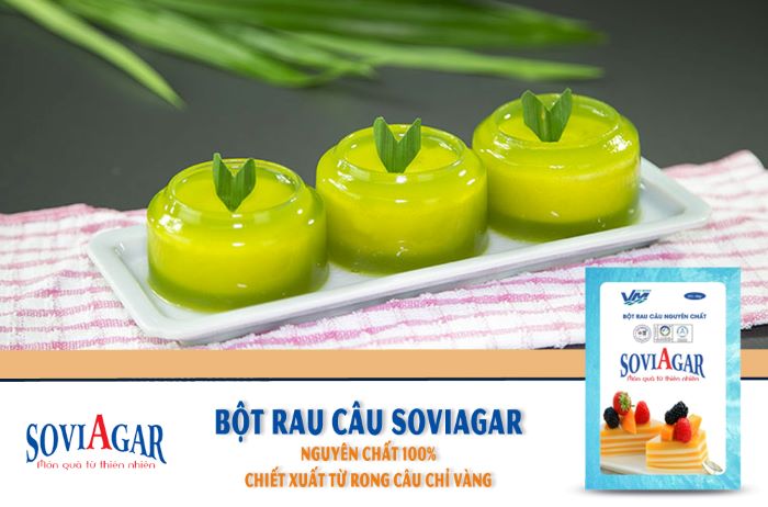 Bột rau câu Agar nguyên chất 100%, chiết xuất từ Rong Câu Chỉ Vàng