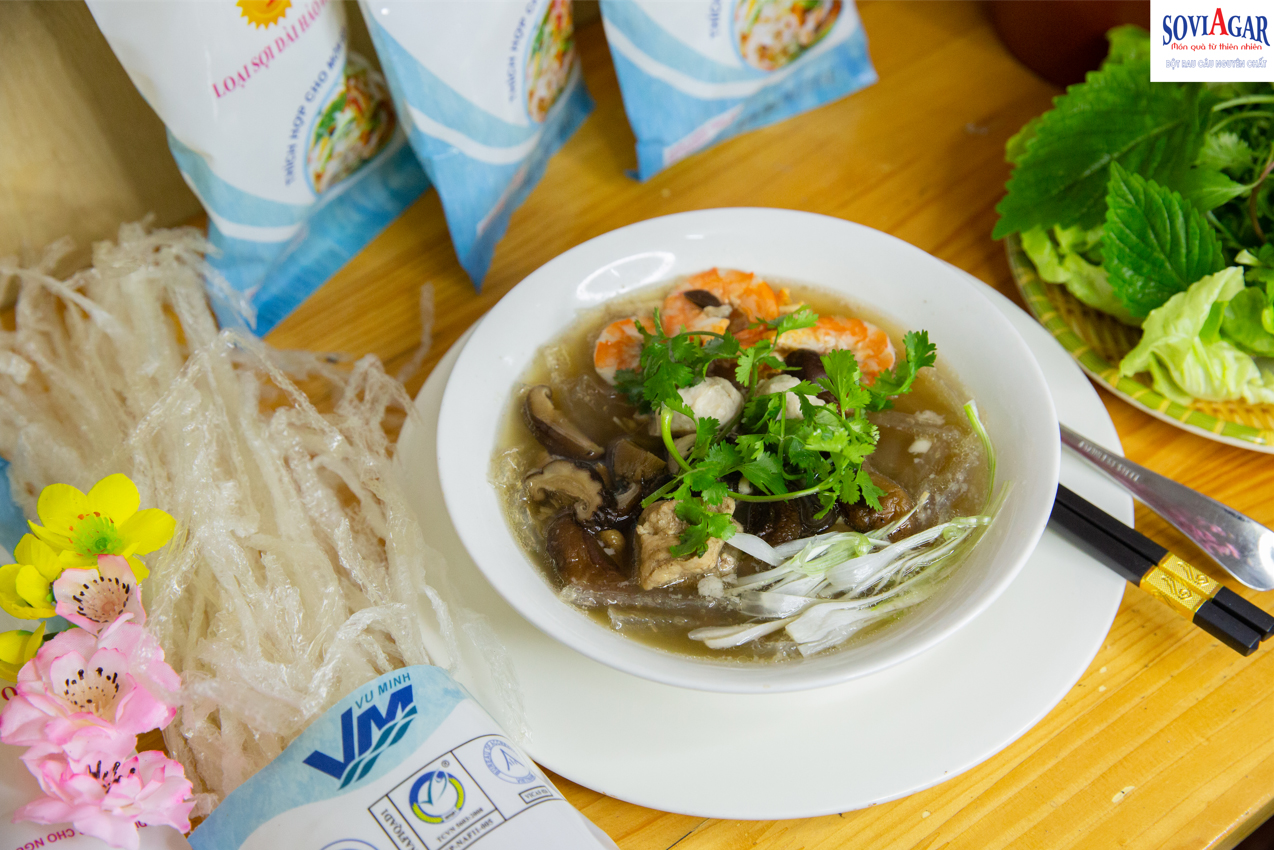 Bữa sáng thanh mát từ rau câu sợi Vũ Minh Soviagar