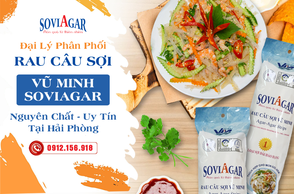 Chuyên phân phối bột rau câu Vũ Minh SoviAgar nguyên chất, chất lượng Hải Phòng