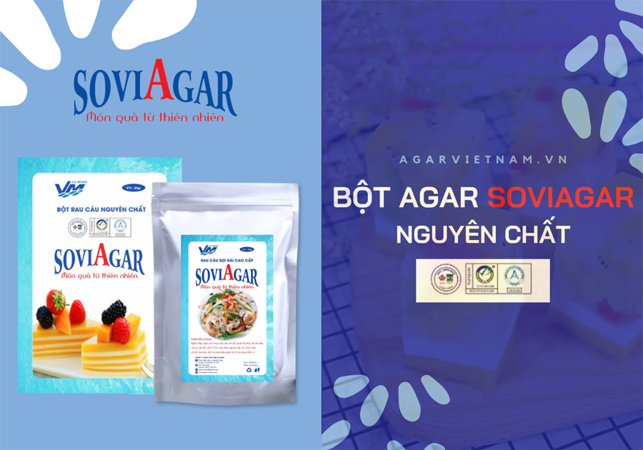 Bột rau câu Soviagar tự hào là sản phẩm được các bà nội trợ tin dùng