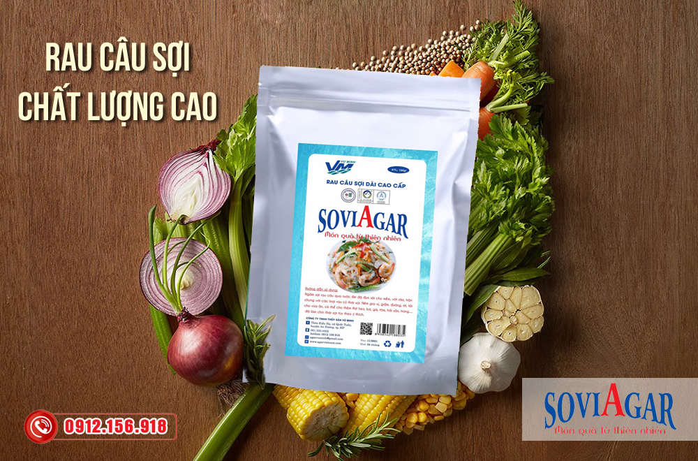 Hãy sử dụng rau câu sợi Vũ Minh SoviAgar để món salad rau câu thêm hoàn thiện, dinh dưỡng hơn