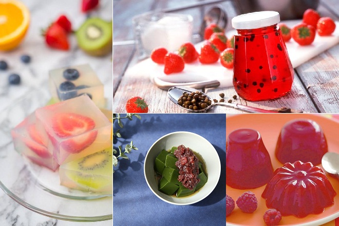 Các món tráng miệng thơm ngon được làm từ bột rau câu Vũ Minh SoviAgar