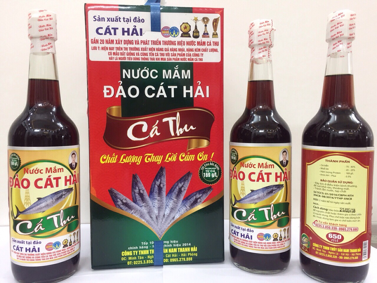 Nước mắm Cát Hải là đặc sản nổi tiếng của thành phố Cảng