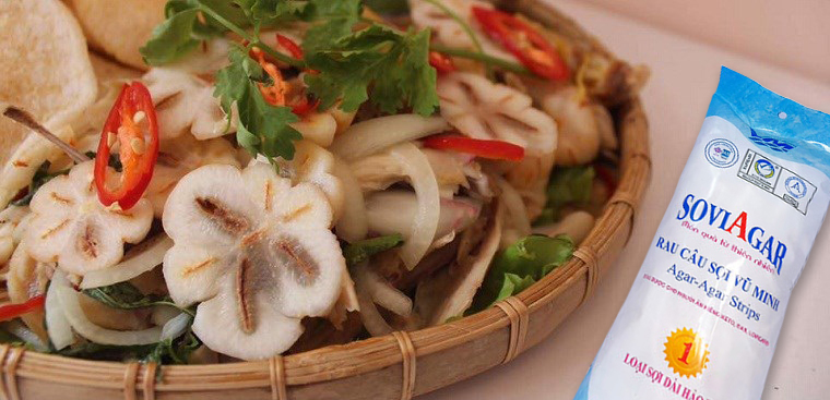 Hoàn thành món gỏi gà rau câu măng cụt cực ngon, lạ miệng