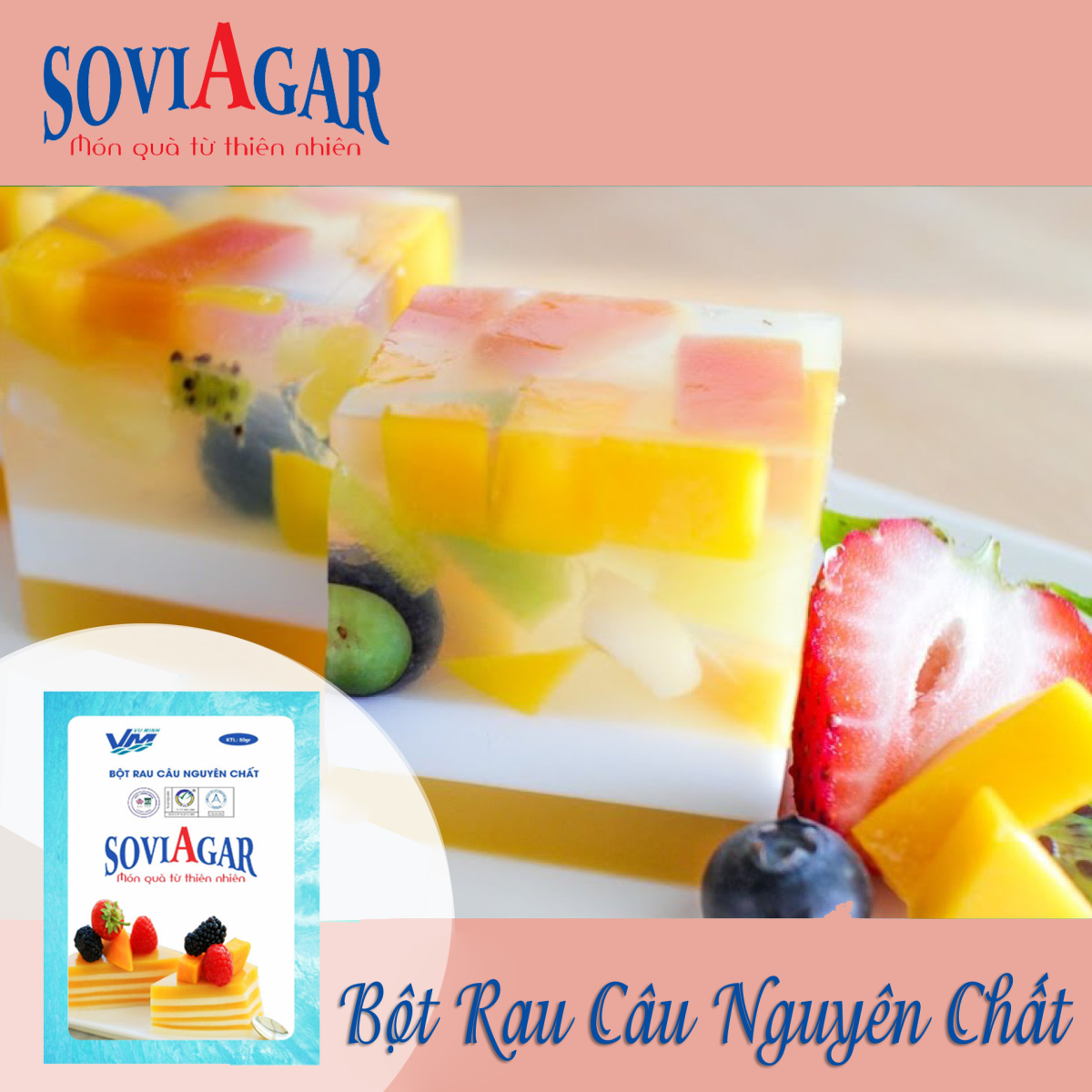 Sản phẩm bột Agar Soviagar Vũ Minh luôn được các bà nội trợ tin dùng