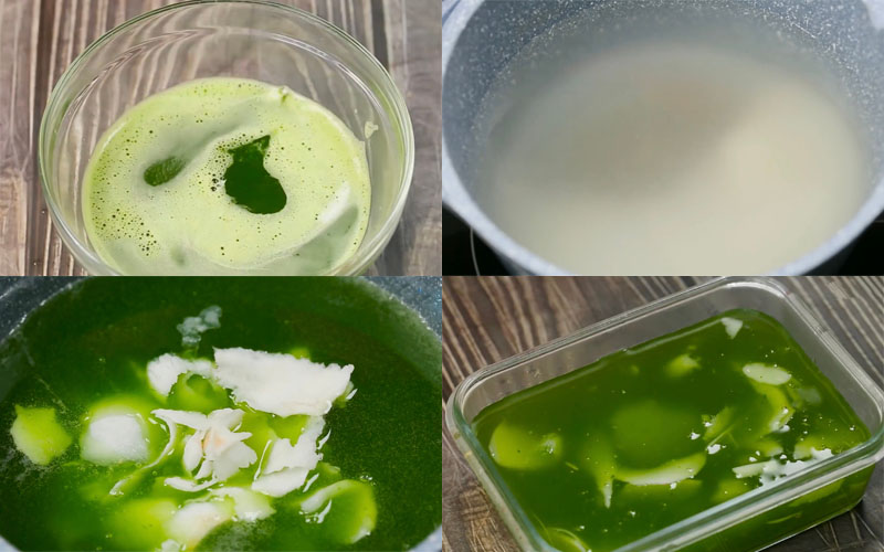 Làm thạch lá dứa