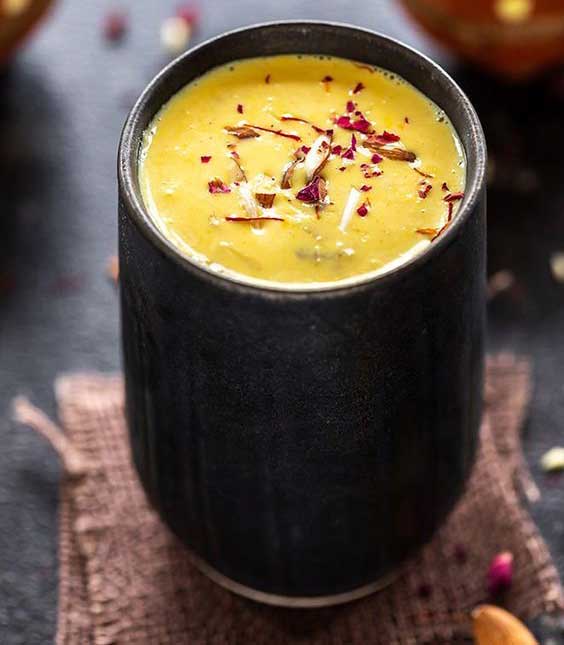 2. Sữa saffron bí đỏ