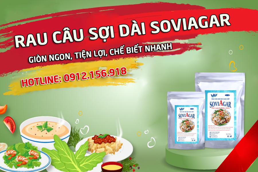 Rau câu sợi dài Vũ Minh SoviAgar giòn ngon, tiện lợi, chế biến nhanh