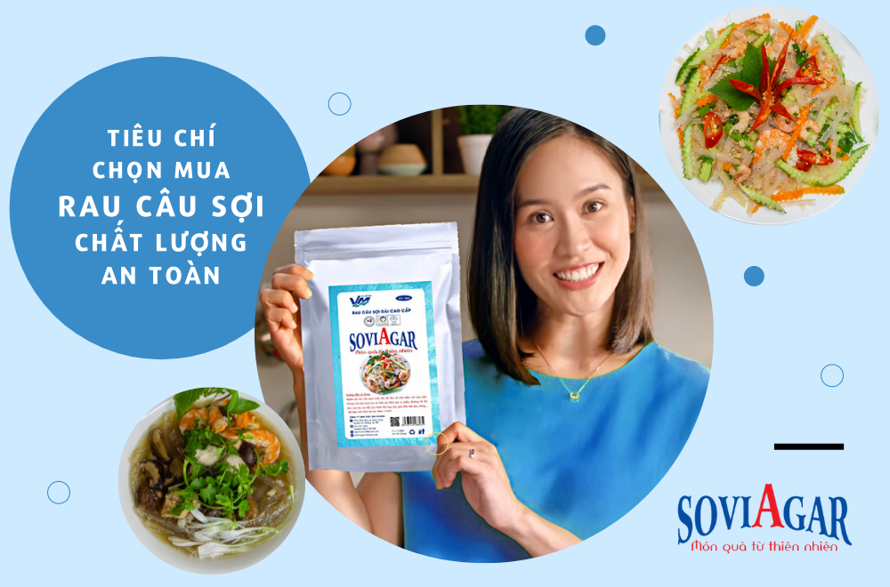 Mách mẹ tiêu chí chọn mua rau câu sợi chất lượng, an toàn cho sức khỏe